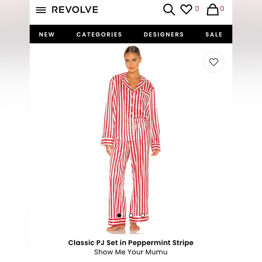 Show Me Your Mumu Red & White Striped Classic PJ Set